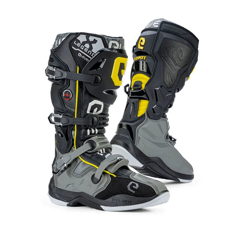 ELEVEIT MOTOBOOTS - Stivali X LEGEND Off-Road Grey/Yellow