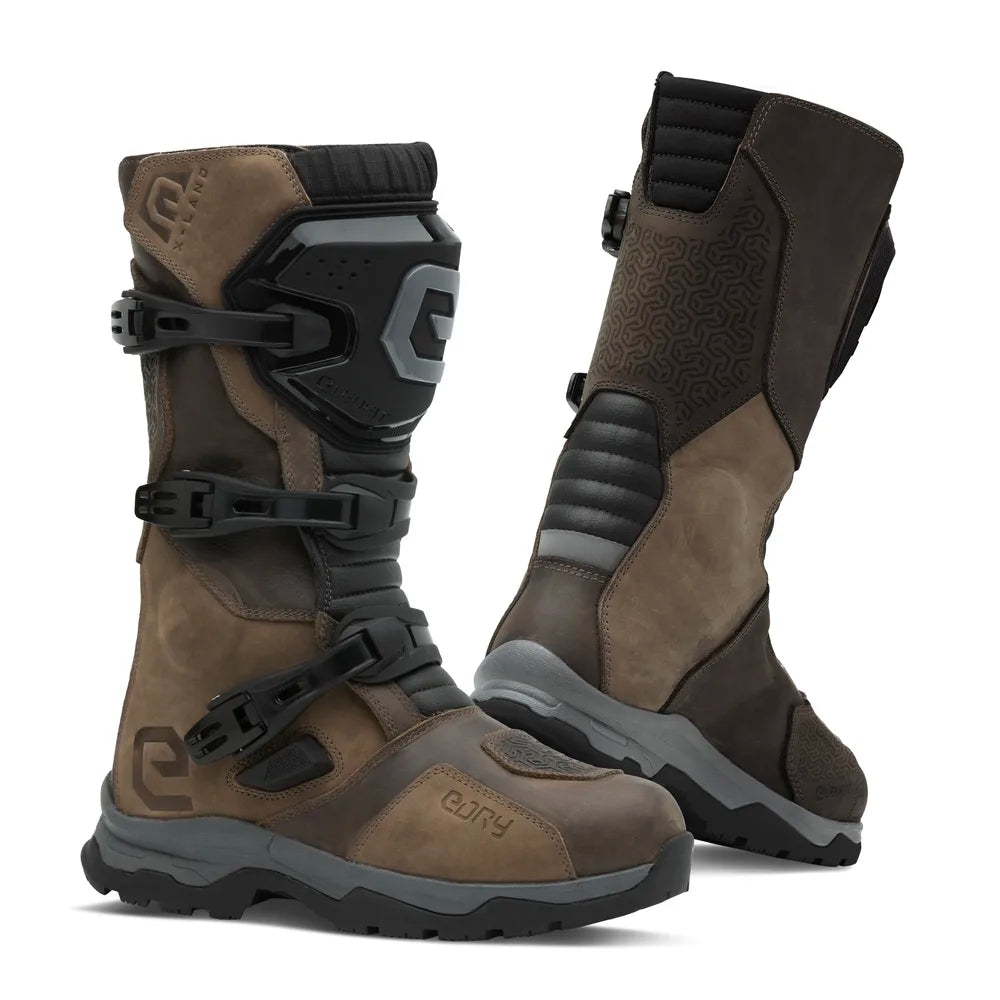ELEVEIT MOTOBOOTS - Stivali X LAND ADV E-DRY Brown