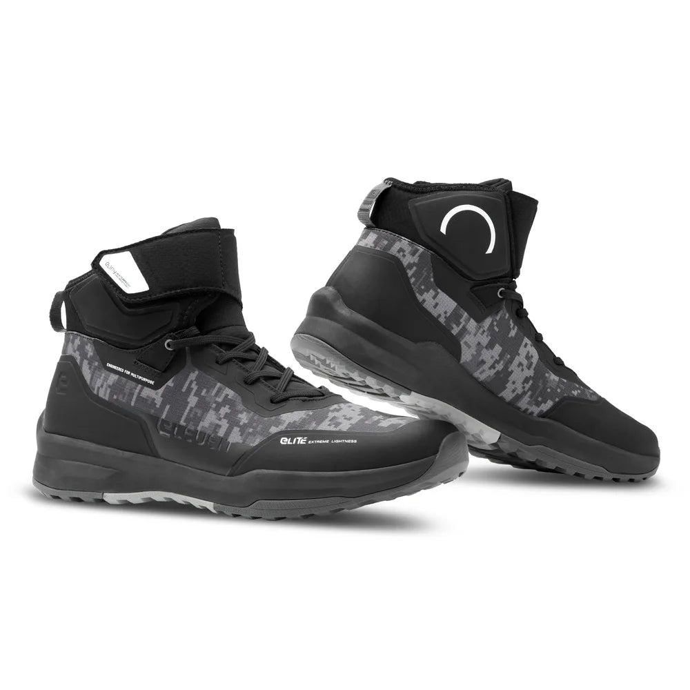 ELEVEIT MOTOBOOTS - Scarpe STRATOS E-DRY Black/Camo