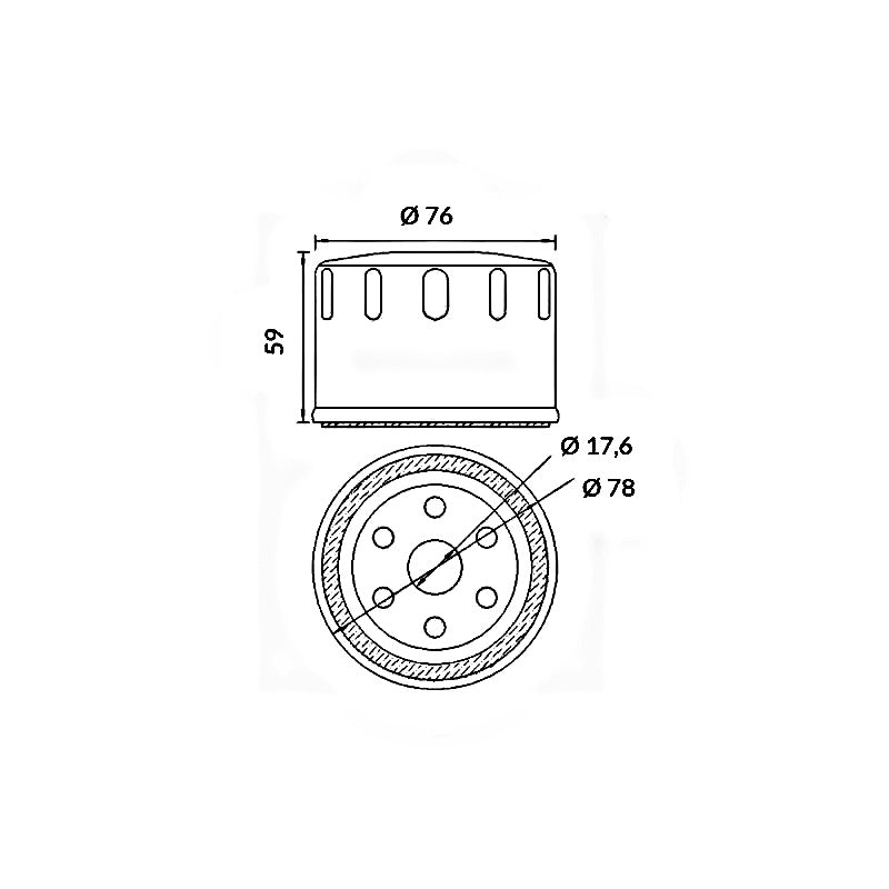 UFI FILTRI - Filtro Olio AIXAM 500.5/LIGIER /CASALINI