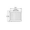 HOKIO - Filtro Olio KAWASAKI/KYMCO DOWNTOWN 125/200/300/350cc (OK566)