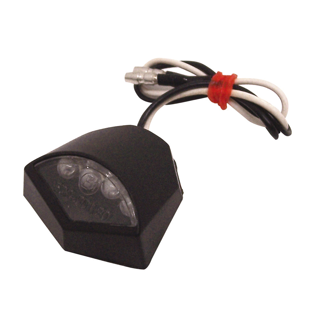 BCR - Fanale Targa Universale, Omologato, 4 Led - Nero