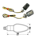 BCR - Freccia a Led SKIMPY (Coppia) - Nero, Lente Trasparente