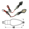 BCR - Freccia a Led SPIKE (Coppia) in Alluminio - Nero