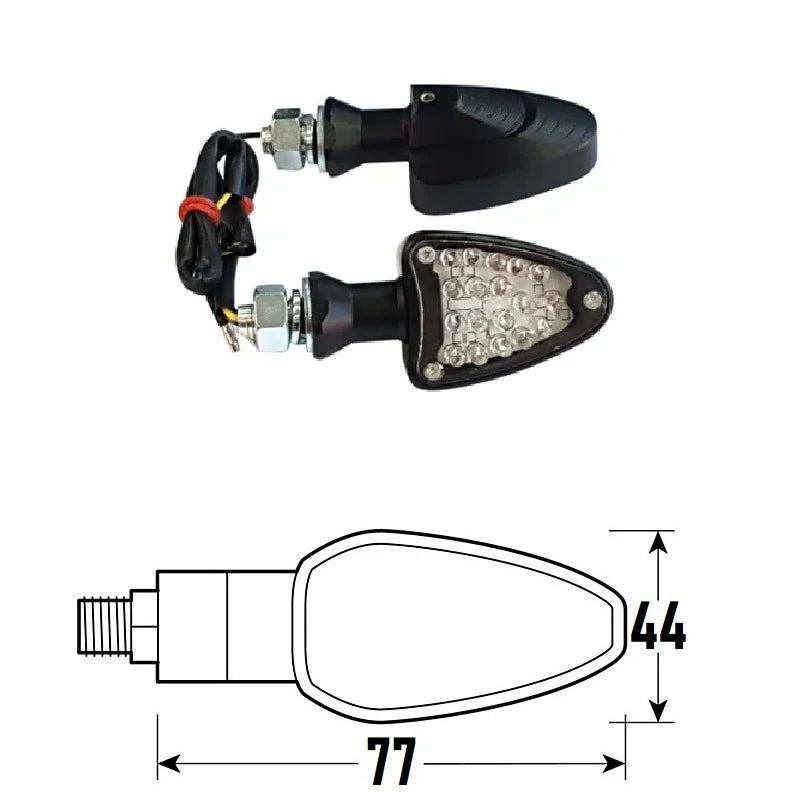 BCR - Freccia a Led IRON (Coppia) - Nero