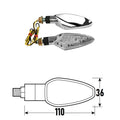 BCR - Freccia a Led SPEAR (Coppia) - Look Cromato