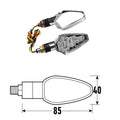 BCR - Freccia a Led DART (Coppia) - Cromato