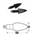 BCR - Freccia a Led FLAME (Coppia) - Nero