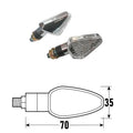 BCR - Freccia a Led DART-2 (Coppia) - Look Cromato