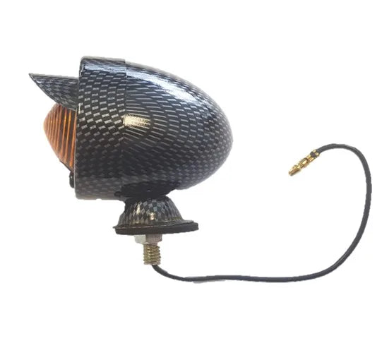 MARCHE VARIE - Fanale Freccia BULLET - Look Carbonio, Lente Arancione