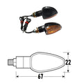 BCR - Freccia ARROW (Coppia) - Look Carbonio, Lente Trasparente