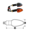 BCR - Freccia ARROW (Coppia) - Look Carbonio, Lente Arancione