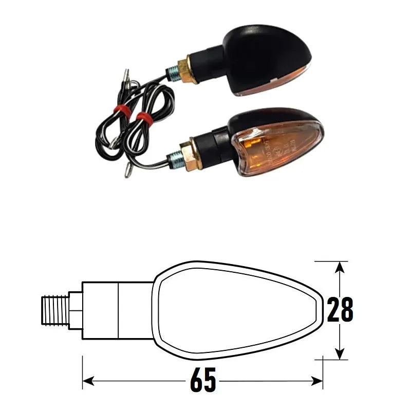 BCR - Freccia ARROW (Coppia) - Nero, Lente Trasparente