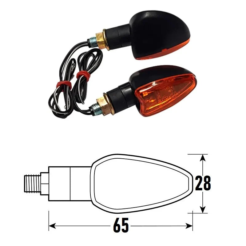 BCR - Freccia ARROW (Coppia) - Nero, Lente Arancione