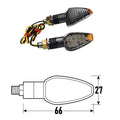 BCR - Freccia a Led GOCCIA (Coppia) - Look Carbonio