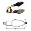 BCR - Freccia a Led GOCCIA (Coppia) - Nero