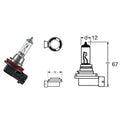 BCR - Lampada H11 12V-55W / PGJ19-2