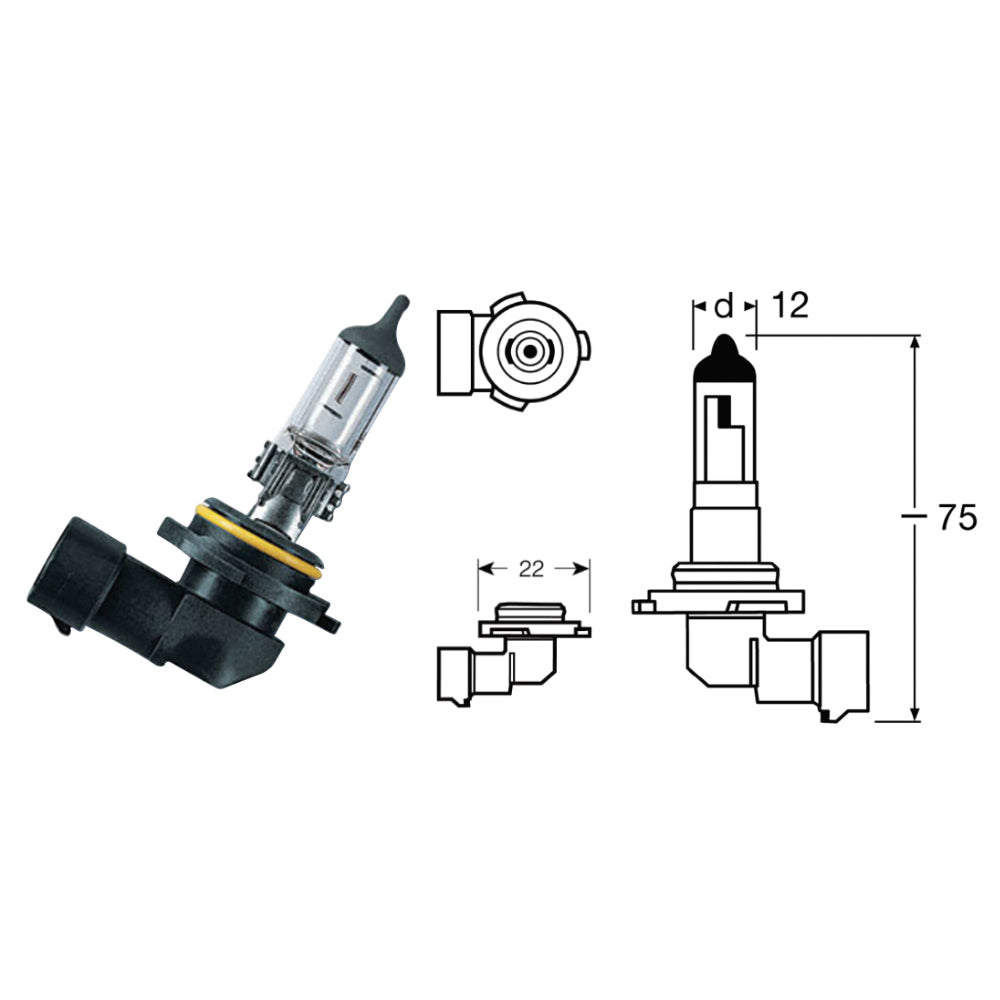 OSRAM - Lampada HB4 12V-51W / P22D