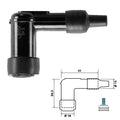N.G.K - Cappuccio candela LB05F con Resistore 5 Ohm