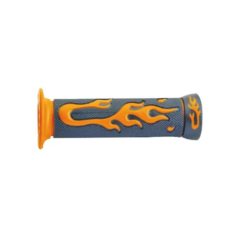 BCR - Manopole FIAMMA 125mm, in Gel Nero/Arancione