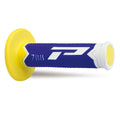 PROGRIP - Manopole MX 788-245 - Tripla Densità Bianco/Blu/Giallo senza Foro