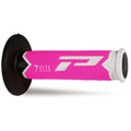 PROGRIP - Manopole MX 788-302 - Tripla Densità Bianco/Fucsia/Nero senza Foro