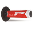 PROGRIP - Manopole MX 788-216 - Tripla Densità Bianco/Rosso/Nero senza Foro