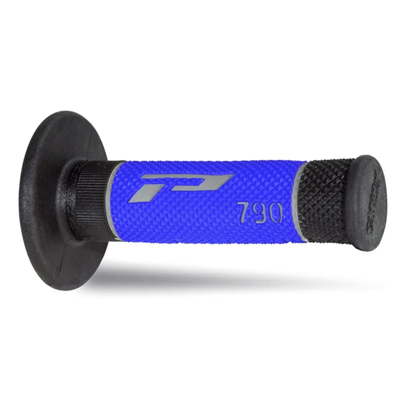 PROGRIP - Manopole MX 790-232 - Tripla Densità Grigio/Blu/Nero senza Foro