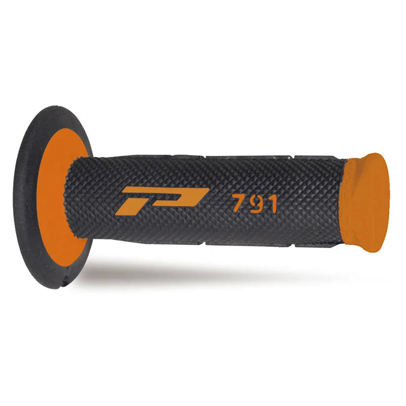 PROGRIP - Manopole MX 791-201 - Doppia Densità Arancio/Nero senza Foro