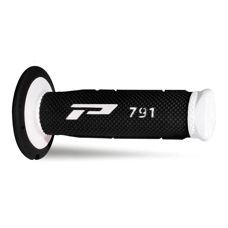 PROGRIP - Manopole MX 791-137 - Doppia Densità Bianco/Nero senza Foro