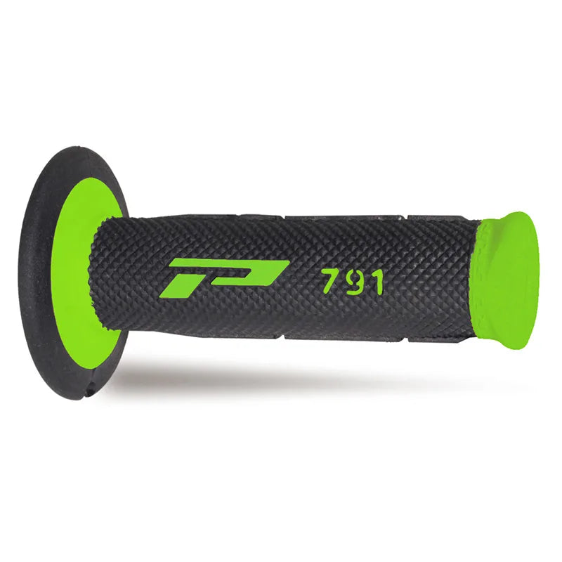 PROGRIP - Manopole MX 791-198 - Doppia Densità Verde/Nero senza Foro