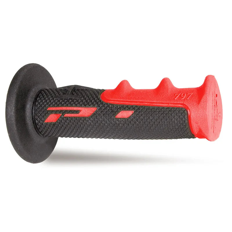 PROGRIP - Manopole MX 797-149 - Doppia Densità Rosso/Nero senza Foro