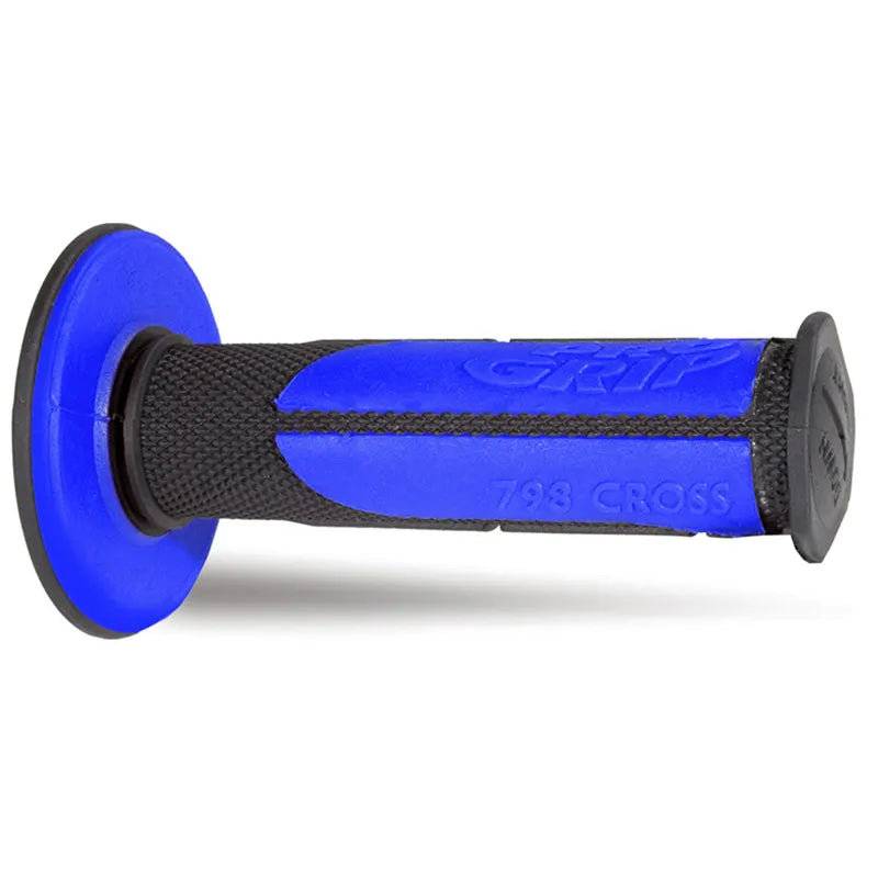 PROGRIP - Manopole MX 798-146 - Doppia Densità Nero/Blu senza Foro