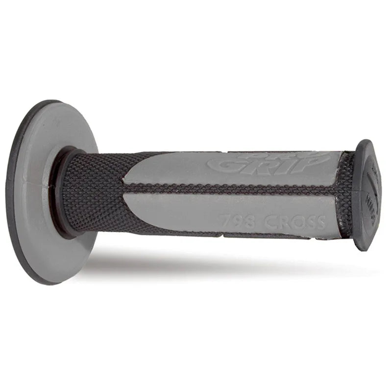 PROGRIP - Manopole MX 798-171 - Doppia Densità Nero/Grigio senza Foro