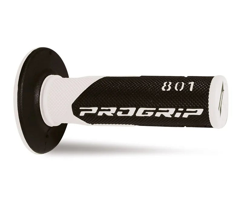 PROGRIP - Manopole MX 801-137 - Doppia Densità Bianco/Nero senza Foro