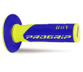 PROGRIP - Manopole MX 801-252 - Doppia Densità Giallo Fluo/Blu senza Foro