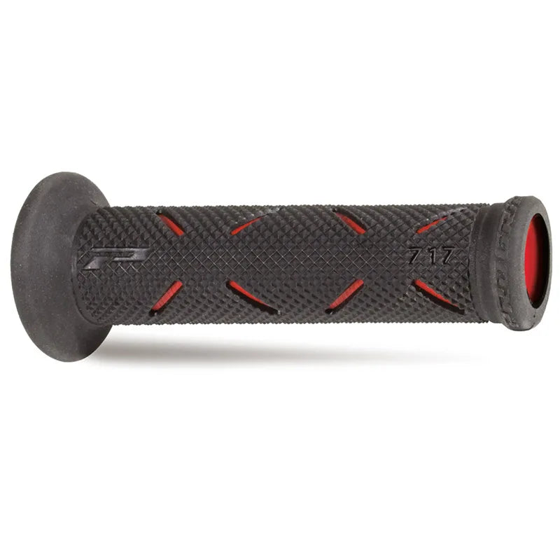 PROGRIP - Manopole Strada 717-OERA-149 in GP Racing Gel Rosso/Nero con Foro