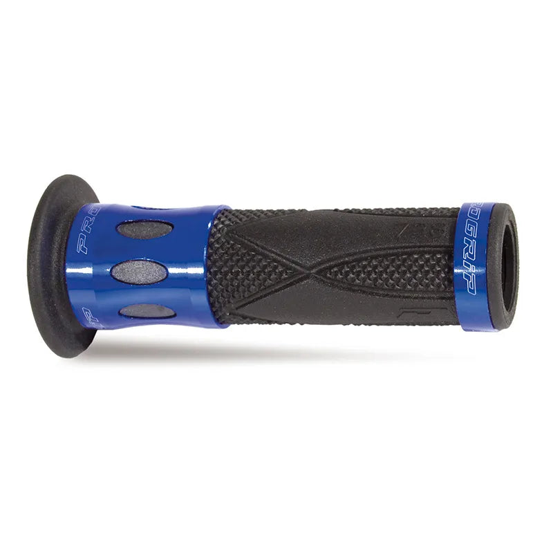 PROGRIP - Manopole Scooter 728-OE-104 - Inserti in Alluminio - Blu con Foro