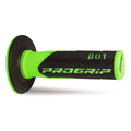 PROGRIP - Manopole Strada 732-OE-295 - Doppia Densità Verde Fluo/Nero con Foro