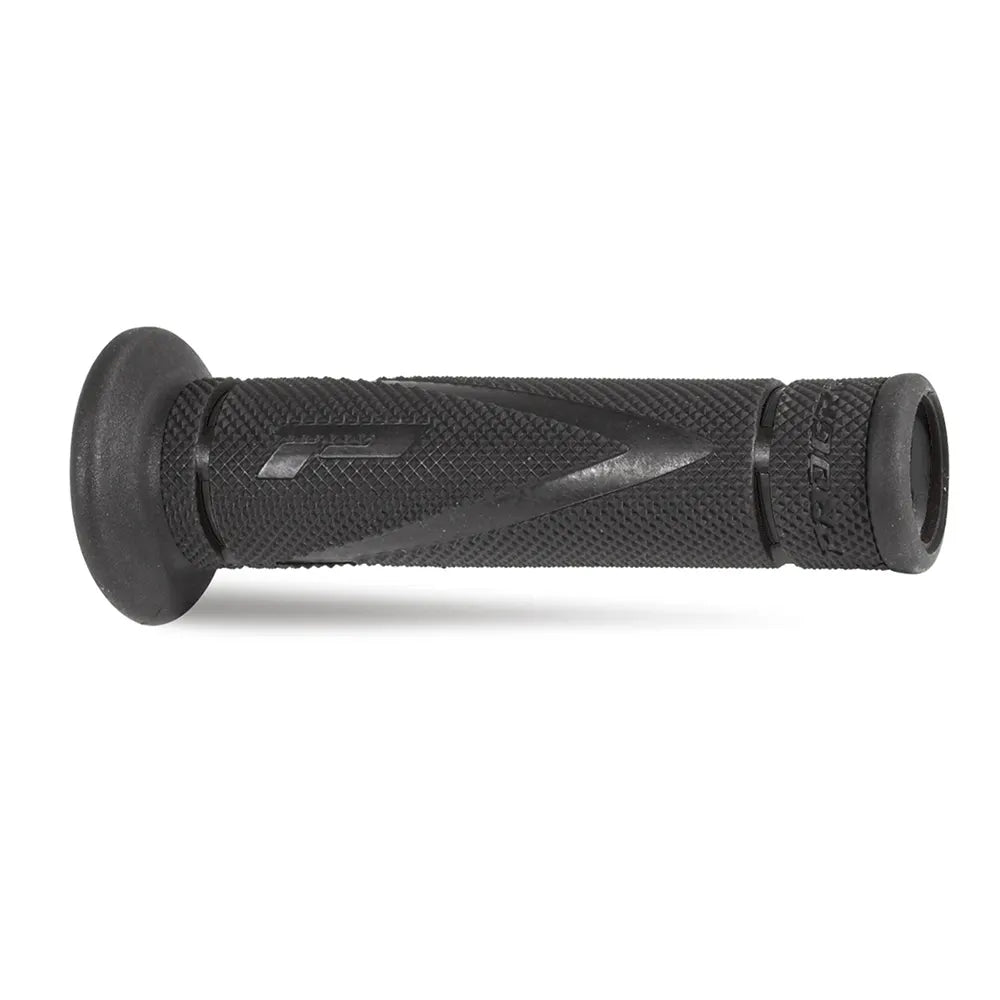 PROGRIP - Manopole Strada 838-298 - Doppia Densità Nero/Titanio senza Foro