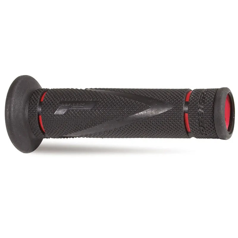 PROGRIP - Manopole Strada 838-149 - Doppia Densità Rosso/Nero senza Foro