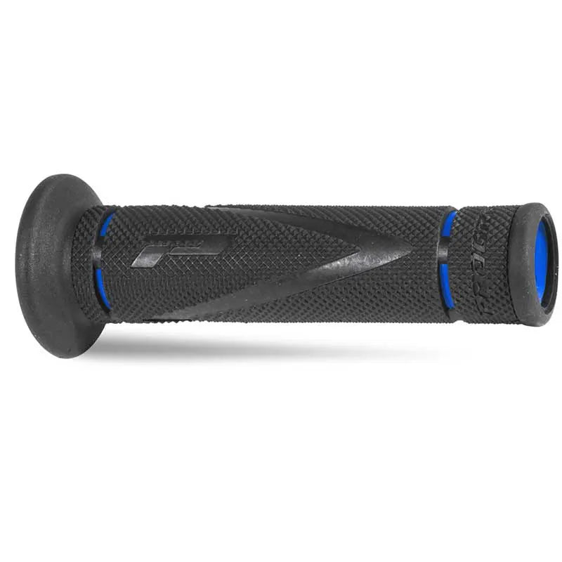 PROGRIP - Manopole Strada 838-OE-150 - Doppia Densità Blu/Nero con Foro