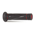 PROGRIP - Manopole Strada 838-OE-149 - Doppia Densità Rosso/Nero con Foro
