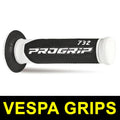 PROGRIP - Manopole VESPA 732-137 - Doppia Densità Bianco/Nero senza Foro