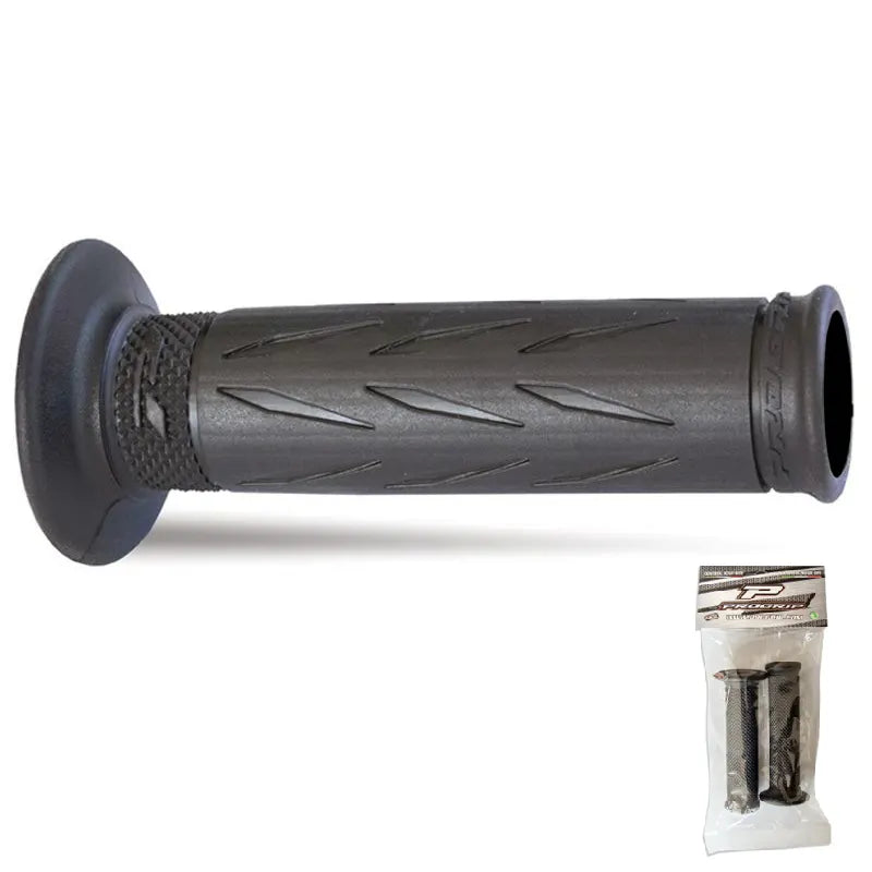 PROGRIP - Manopole Strada 729-OE-102 - Singola Densità Nero con Foro (Busta)