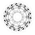 ARTRAX - Disco Freno Anteriore SUZUKI GSX-R 600/750 08-11 Destro - Flottante