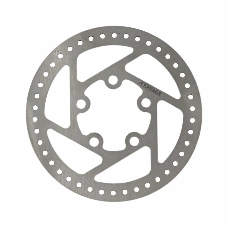 ASHIMA - Disco Freno per Monopattino Elettrico 110mm Argento - Attacco 5 Fori
