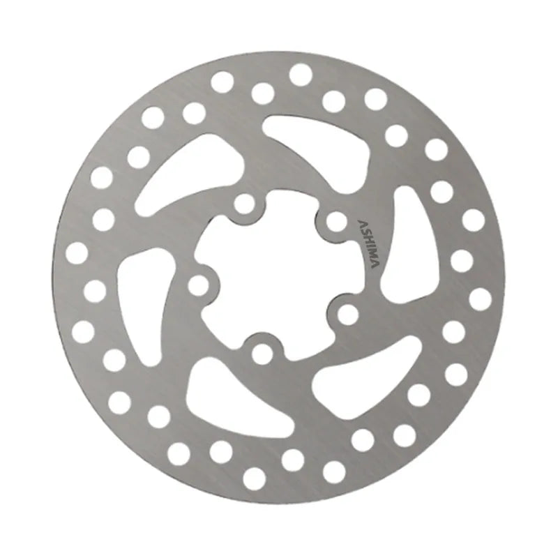 ASHIMA - Disco Freno per Monopattino Elettrico 120mm Argento - Attacco 5 Fori