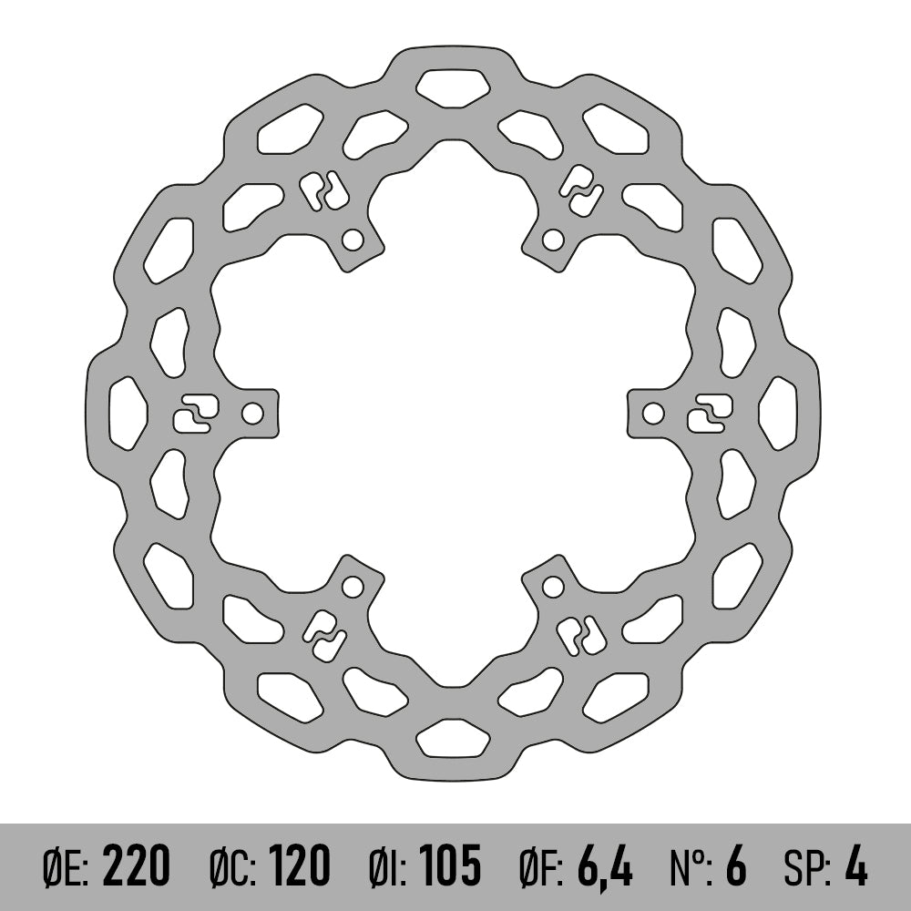 BRENTA MOTO - Disco Freno BRENTA BD101F - PIAGGIO LIBERTY 50/125 [ANT]