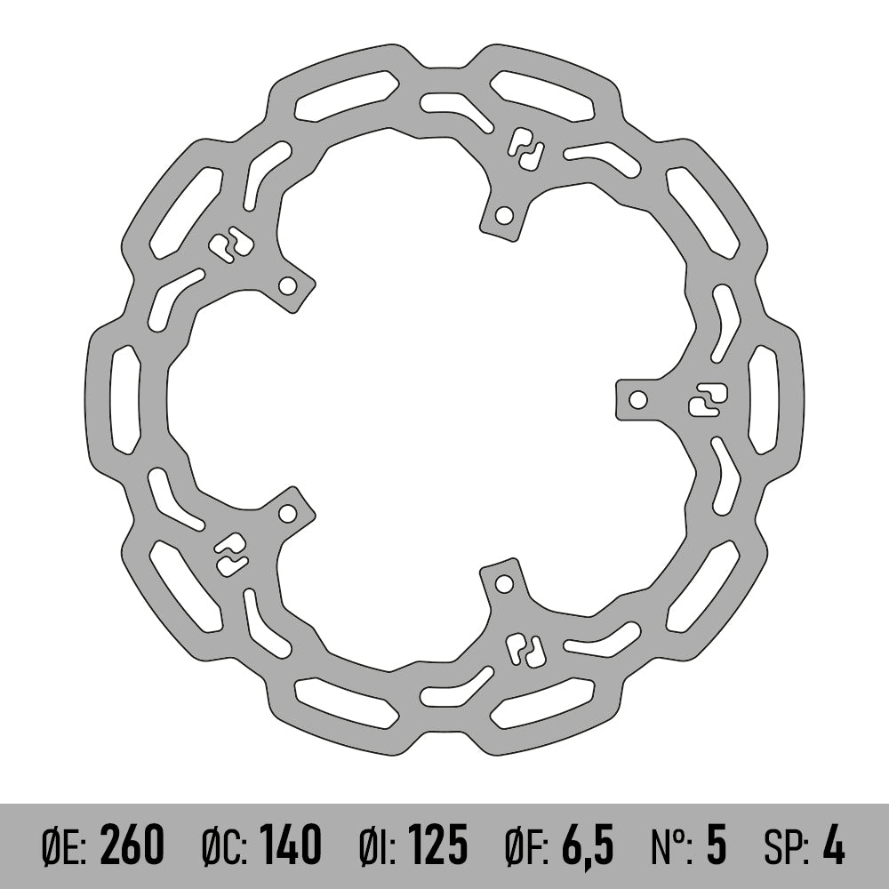 BRENTA MOTO - Disco Freno BRENTA BD102F - PIAGGIO BEVERLY 125/200/250/500 [ANT]